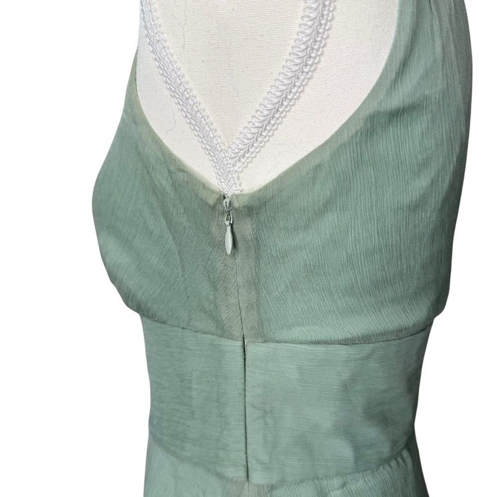 ▪️|EUC| J. CREW 100% Silk Mint Green Midi Dress - Picture 6 of 8